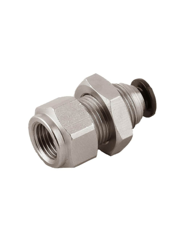Racor pasamuros hembra  1/8  tubo 4mm Serie 55000 - Aignep | Adajusa
