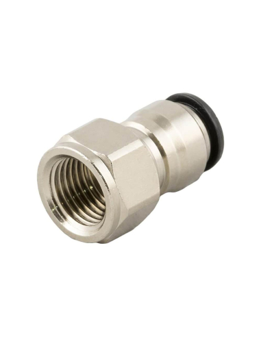 Straight female threaded fitting 1/4 - 10mm tube Series 55000 - Aignep