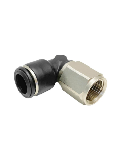 Female cylindrical adjustable elbow fitting 1/4 tube 4mm Series 55000 - Aignep | ADAJUSA