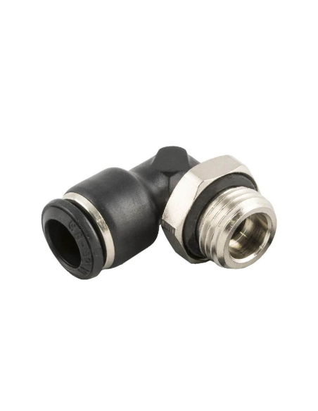 Racor codo orientable cilíndrico macho 1/2  tubo 10mm Serie 55000 - Aignep | Adajusa