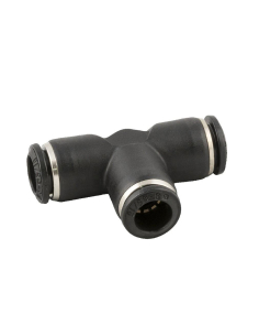 Intermediate tee fitting 10mm tube inlet and 8mm tube outlets instantaneous 55000 Series - Aignep| ADAJUSA