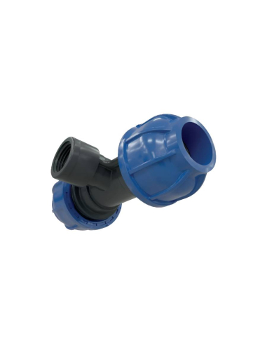 Ligação de união T fêmea 1/2 tubo 25mm - Sicomat
