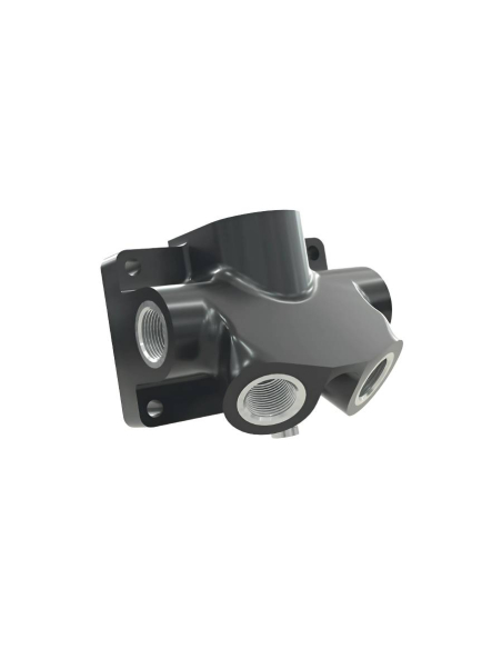 Repartidor poliamida y aluminio 4 salidas entrada hembra 3/4 con purga de condensado - Sicomat|adajusa