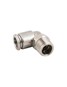 Racor codo orientable macho cónico 1/8 tubo 4mm INOX Serie 60000 - Aignep|adajusa