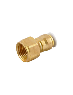 Racor recto hembra 1/4 tubo 6mm uso alimentario y agua potable Serie 59000 FOOD - Aignep|adajusa
