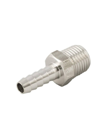 Espiga macho cónica de 1/2 para goma diámetro 14mm INOX Serie 62000 - Aignep|adajusa