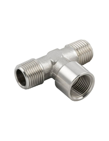 Conexão T rosca central fêmea 1/4 INOX Série 62000 - Aignep