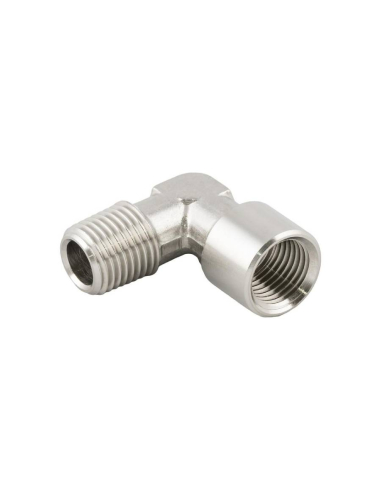 Racor L macho - hembra 3/8 INOX Serie 62000 - Aignep|adajusa
