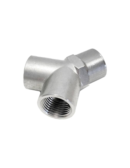 Y branch fitting at 90º female 1/2 INOX Series 62000 - Aignep | ADAJUSA