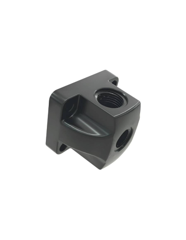 Polyamide distributor output 3/8 female inputs 2x1/2 - Sicomat