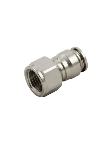 Racor recto hembra 1/8 tubo 6mm INOX Serie 60000 - Aignep|adajusa