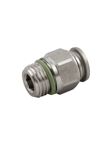 Racor recto macho 1/8 tubo 6mm INOX Serie 60000 - Aignep|adajusa