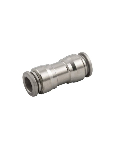 Straight intermediate tube fitting 10mm - 8mm INOX Series 60000 - Aignep