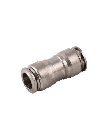 Racor recto intermedio tubo 8mm uso alimentario Serie 70000 FOOD GRADE - Aignep | Adajusa