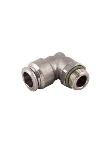 Racor codo orientable cilíndrico macho 1/8 tubo 6mm uso alimentario Serie 70000 FOOD GRADE - Aignep | Adajusa