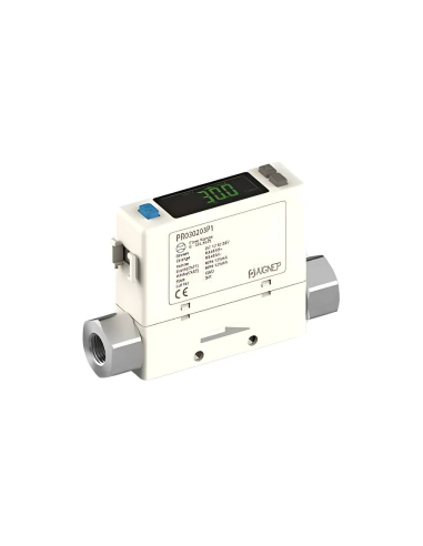 Sensor digital de caudal y presión 1/4 salida PNP + Analógica (1 - 5V) - Aignep|adajusa