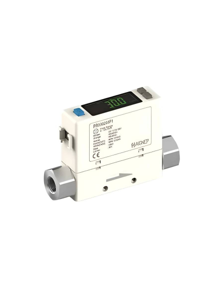 Sensor digital de caudal y presión 1/4 salida PNP + Analógica (1 - 5V) - Aignep|adajusa