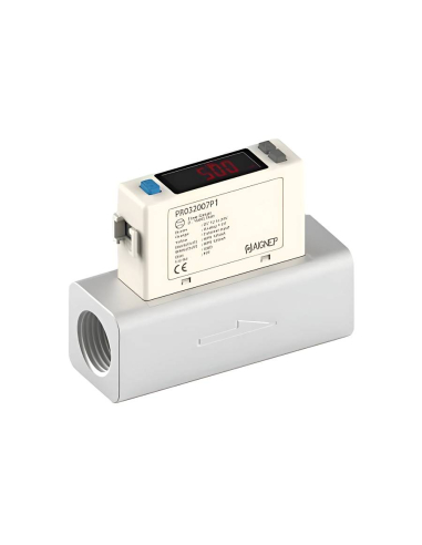 Sensor digital de caudal y presión 3/4 salida PNP + Analógica (4 - 20mA) - Aignep|adajusa