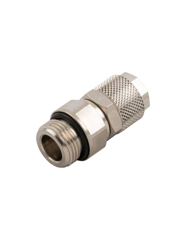 Racor recto orientable macho cilíndrico 3/8 tubo 12/8 Serie 1000 - Aignep|adajusa