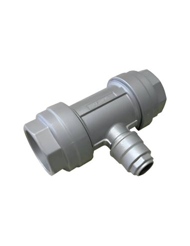 Encaixe de alumínio para tubo de queda em forma de T diâmetro 50mm tubo de queda 25mm - Aignep