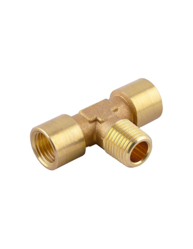 Racor T rosca central macho 1/4 uso alimentario y agua potable Serie Accesorios FOOD - Aignep|adajusa