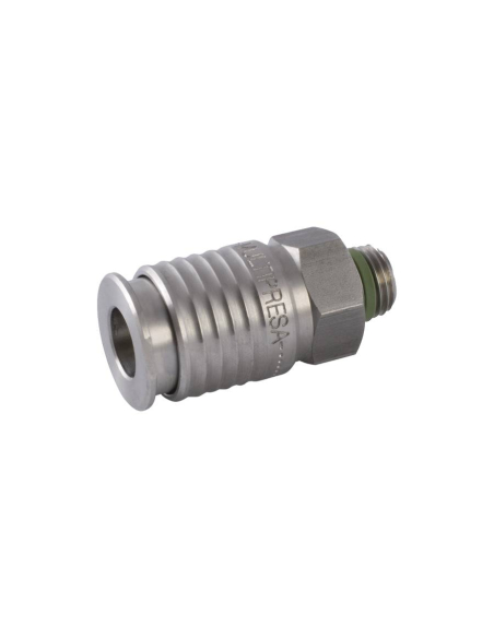 Enchufe rápido macho short 3/8 serie universal INOX - Aignep|ADAJUSA