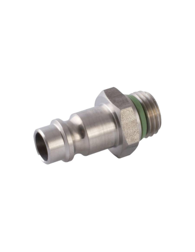 Adaptador para plugue rápido macho curto 3/8 INOX perfil europeu - Aignep