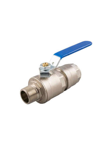 2- way ball valve male 3/4 tube 25mm - Aignep