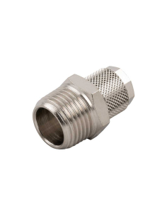 Racor recto macho cónico 1/4 tubo 10/8 Serie 1000 - Aignep | Adajusa