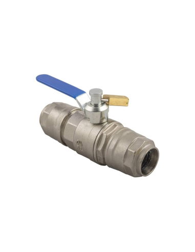 Válvula esfera tubo-tubo 2 vias 20mm com cadeado - Aignep