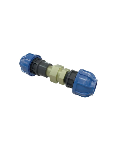 Conexão reta com conexão 3 peças 1/2 diâmetro 20mm - Sicomat