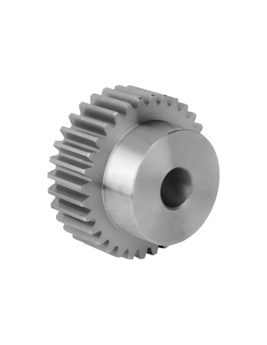 Cylindrical gear module 2 Z-12 straight toothed in steel