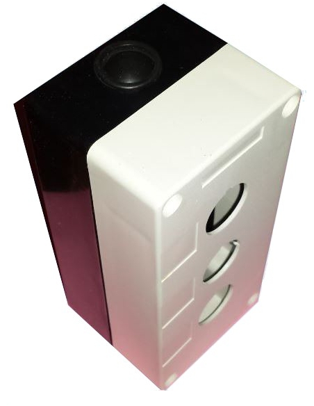 Caja botonera 3 elementos diámetro 22 plástico