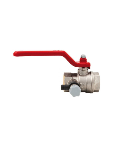 1 1/4 female shut-off valve with discharge valve - Aignep