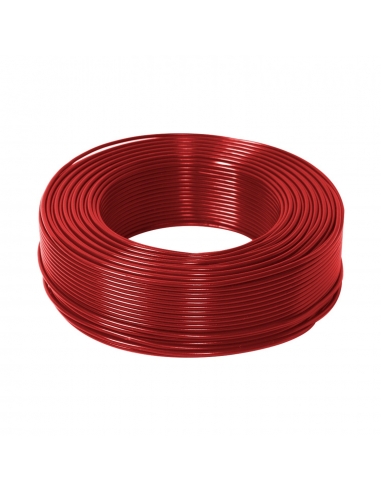 Cabo unipolar flexível 0,5mm2 cor vermelha Adajusa