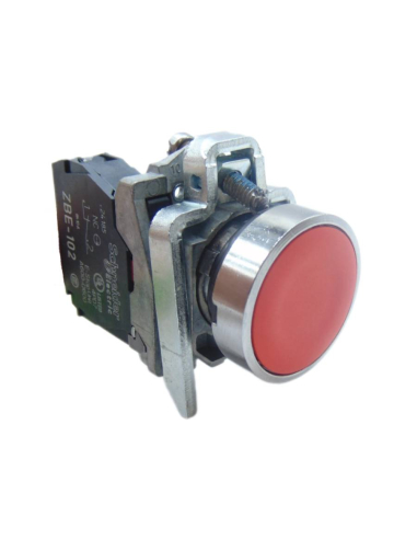 Push button red closed contact (NC) Harmony XB4 - SCHNEIDER