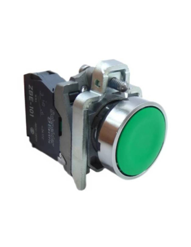 Green push button open contact (NO) Harmony XB4 - SCHNEIDER