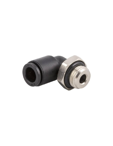 Racor codo orientable macho cilíndrico M3 tubo 2mm Serie 56000 MINI - Aignep|adajusa