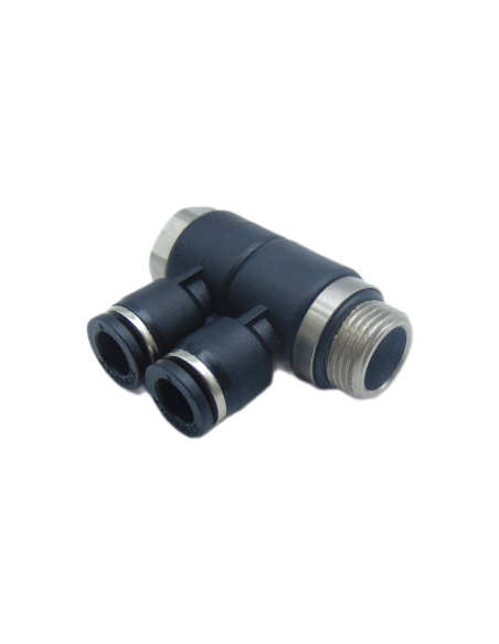Racor orientable 2 cuerpo 3/8 tubo diámetro 8|ADAJUSA