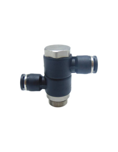 Racor orientable 2 cuerpo 3/8 tubo diámetro 8|ADAJUSA