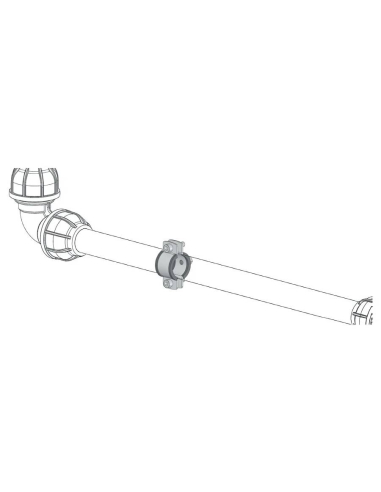 Steel fixing Clamp for 25mm tube Sicomat | ADAJUSA | price