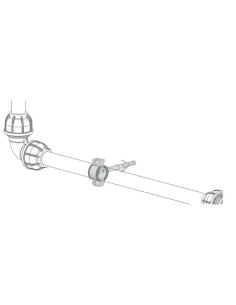 Abrazadera con taco tubo 25mm - Sicomat|adajusa 2