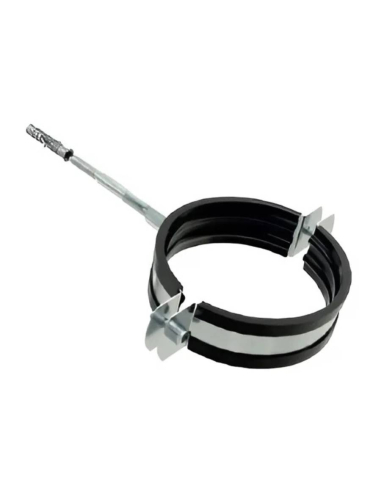 Abrazadera con taco tubo 63mm - Sicomat|adajusa