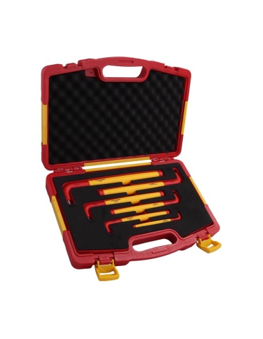 Conjunto de chaves allen com isolamento VDE 1000V 6 peças