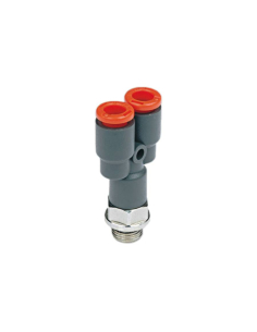 Y male fitting 3/8 tube diameter 10mm technopolymer - Metal Work | ADAJUSA