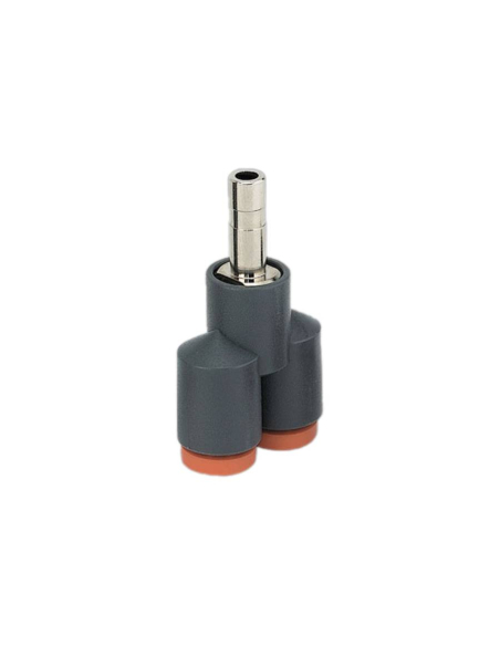 Intermediate Y fitting tube 6 with adapter 6 technopolymer - Metal Work | ADAJUSA