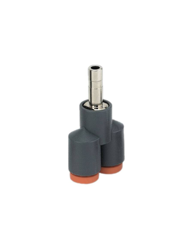 Racor Y intermedio tubo 4 con adaptador 6 tecnopolímero - Metal Work|adajusa