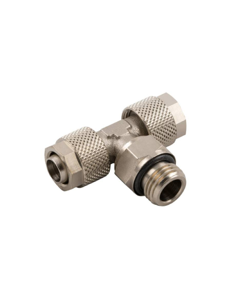 Adjustable T-fitting male central thread 1/4 tube 6/4 Series 1000 - Aignep | ADAJUSA