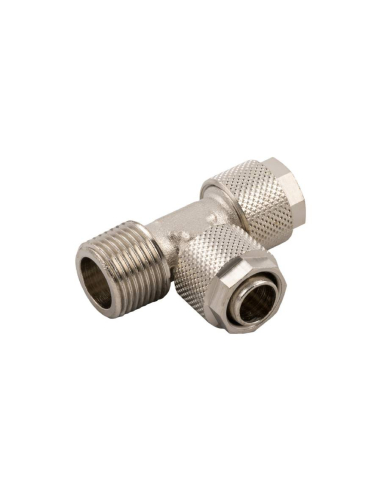 T-fitting side thread conical 1/4 tube 10/8 Series 1000 - Aignep