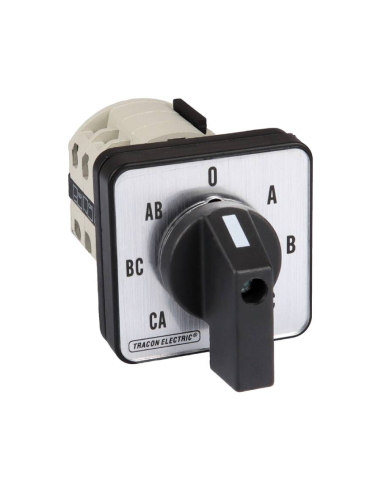 Interruptor conmutador voltímetro tensión fase-fase/fase-neutro Tracon | ADAJUSA